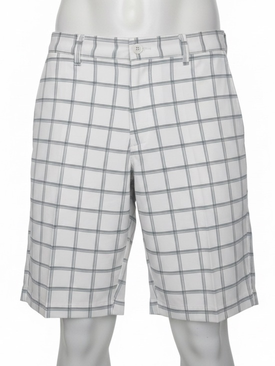 Nike Other - Nike Golf Dri-Fit Plaid Shorts Mens 36 White Gray Performance Stretch